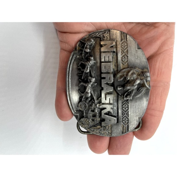 Nebraska State Belt Buckle Stagecoach Siskiyou Co. 1989 - Picture 6 of 6